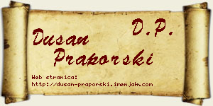 Dušan Praporski vizit kartica